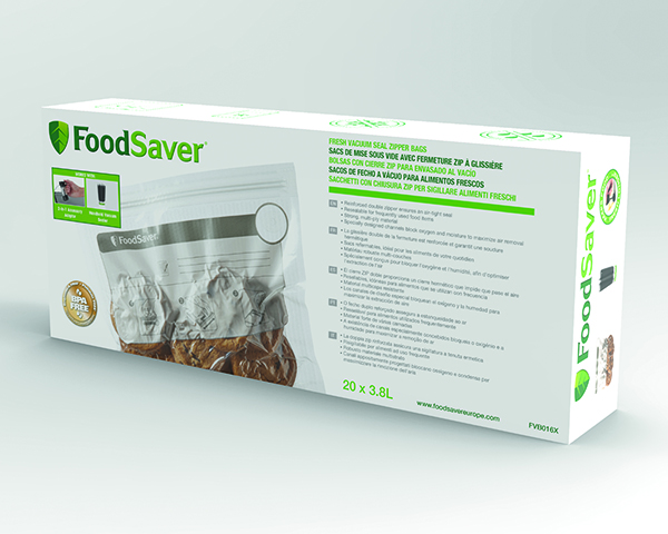 Pack de bolsas FoodSaver FVB015X para envasar al vacío